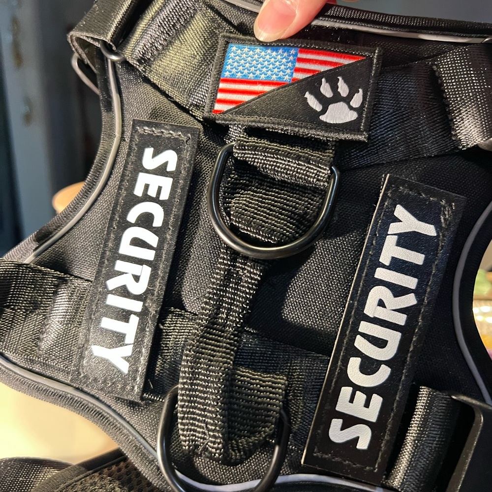 Black Security Dog Harness Size L Brand New - Picture 11 of 13